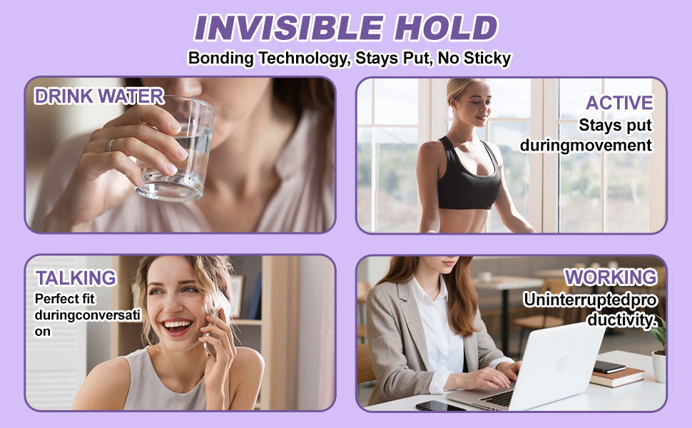 14 Daily Purple Whitening Strips — Peroxide-Free, Enamel-Safe for Sensitive Teeth