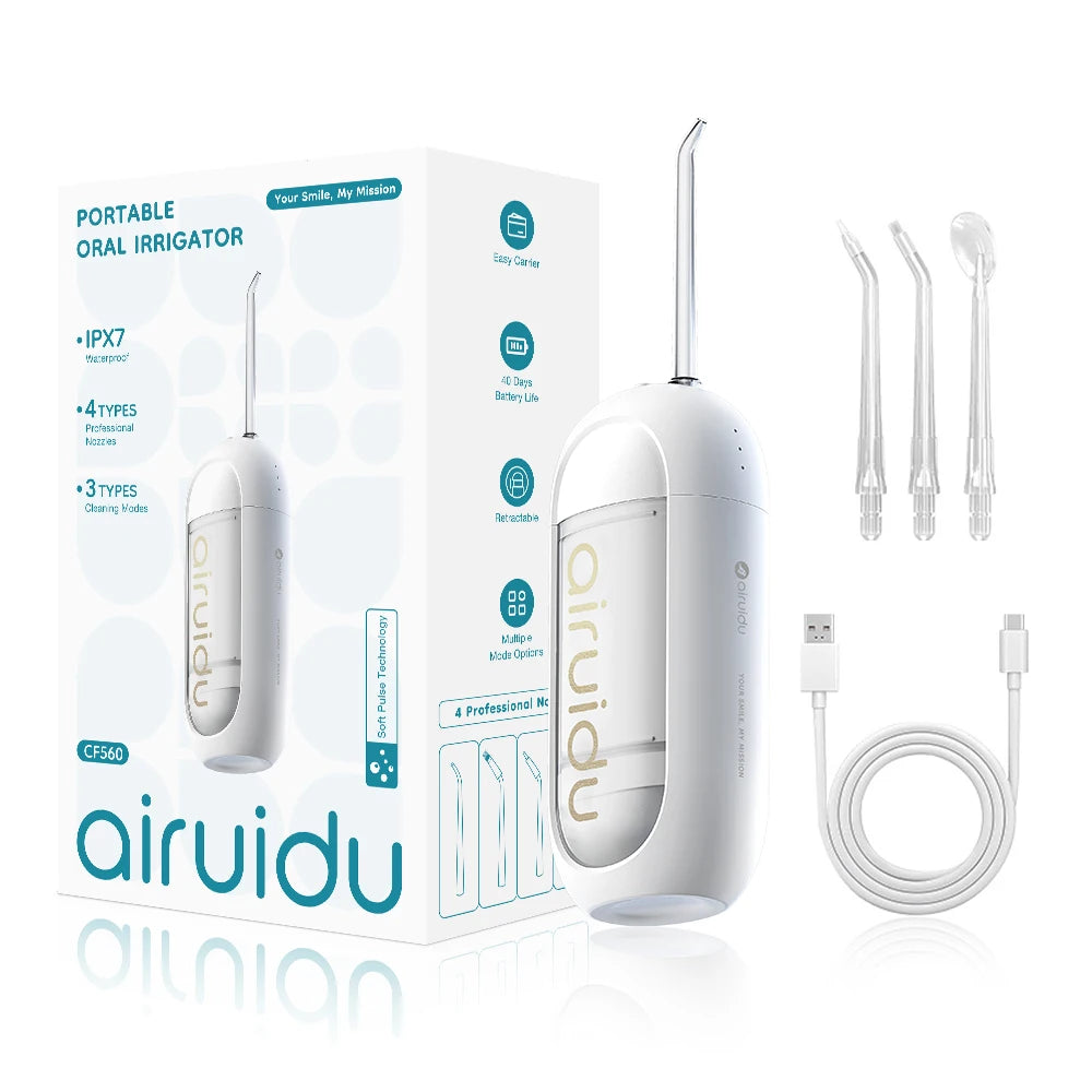 Portable Water Flosser — Deep Clean Anywhere, Anytime | The Complete Dental Travel Kit