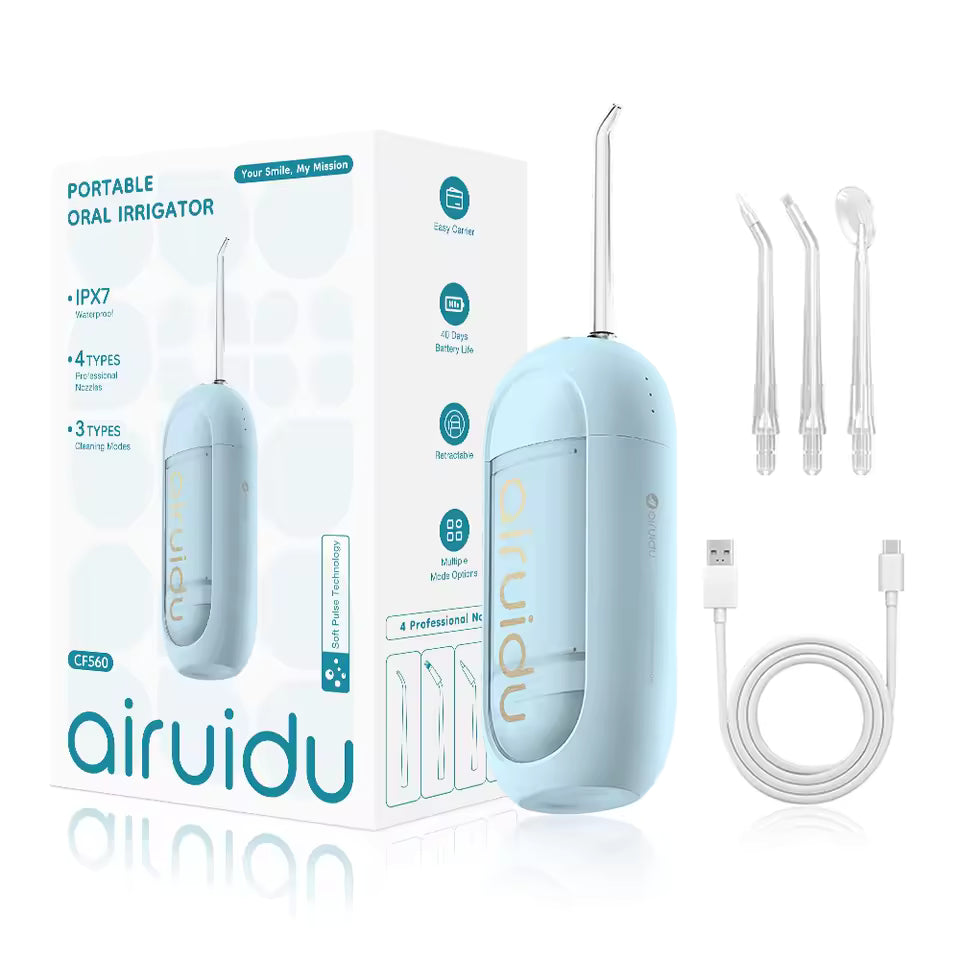 Portable Water Flosser — Deep Clean Anywhere, Anytime | The Complete Dental Travel Kit