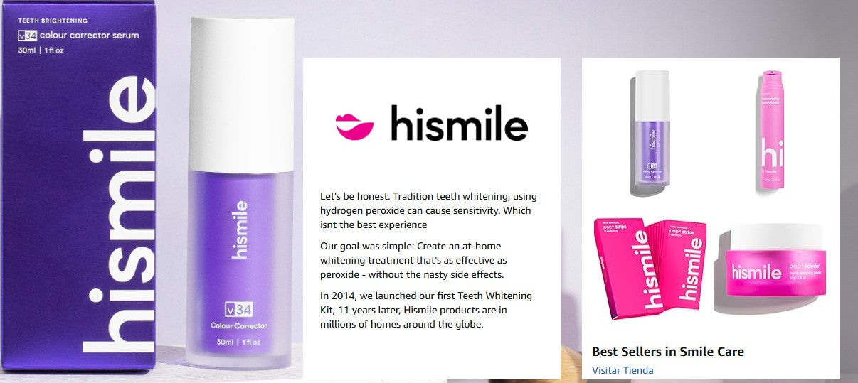 Hismile V34 Colour Corrector — Purple Whitening Toothpaste for a Brighter Smile