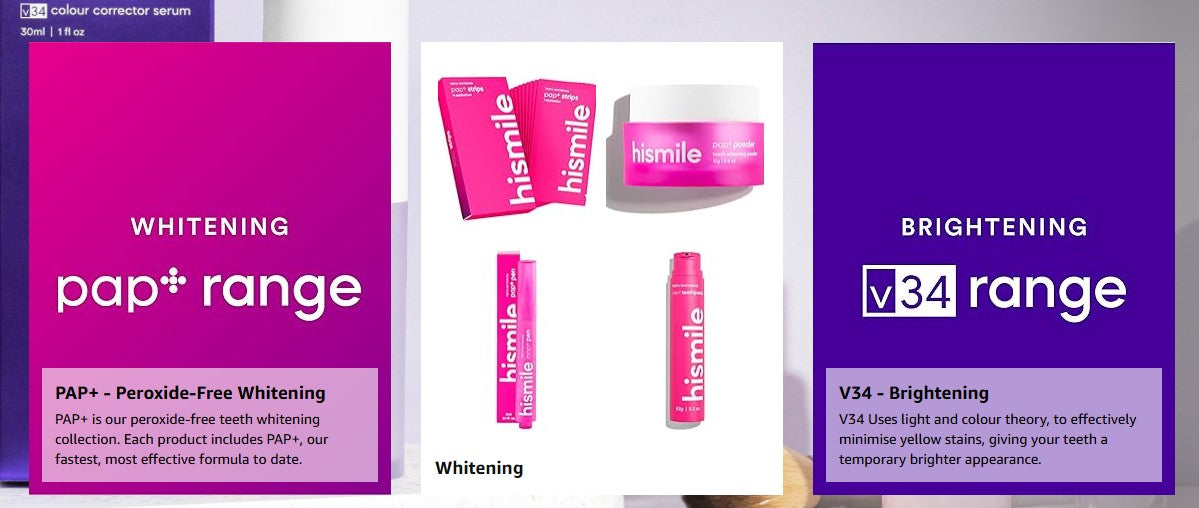 Hismile V34 Colour Corrector — Purple Whitening Toothpaste for a Brighter Smile