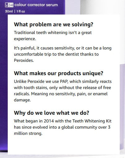 Hismile V34 Colour Corrector — Purple Whitening Toothpaste for a Brighter Smile